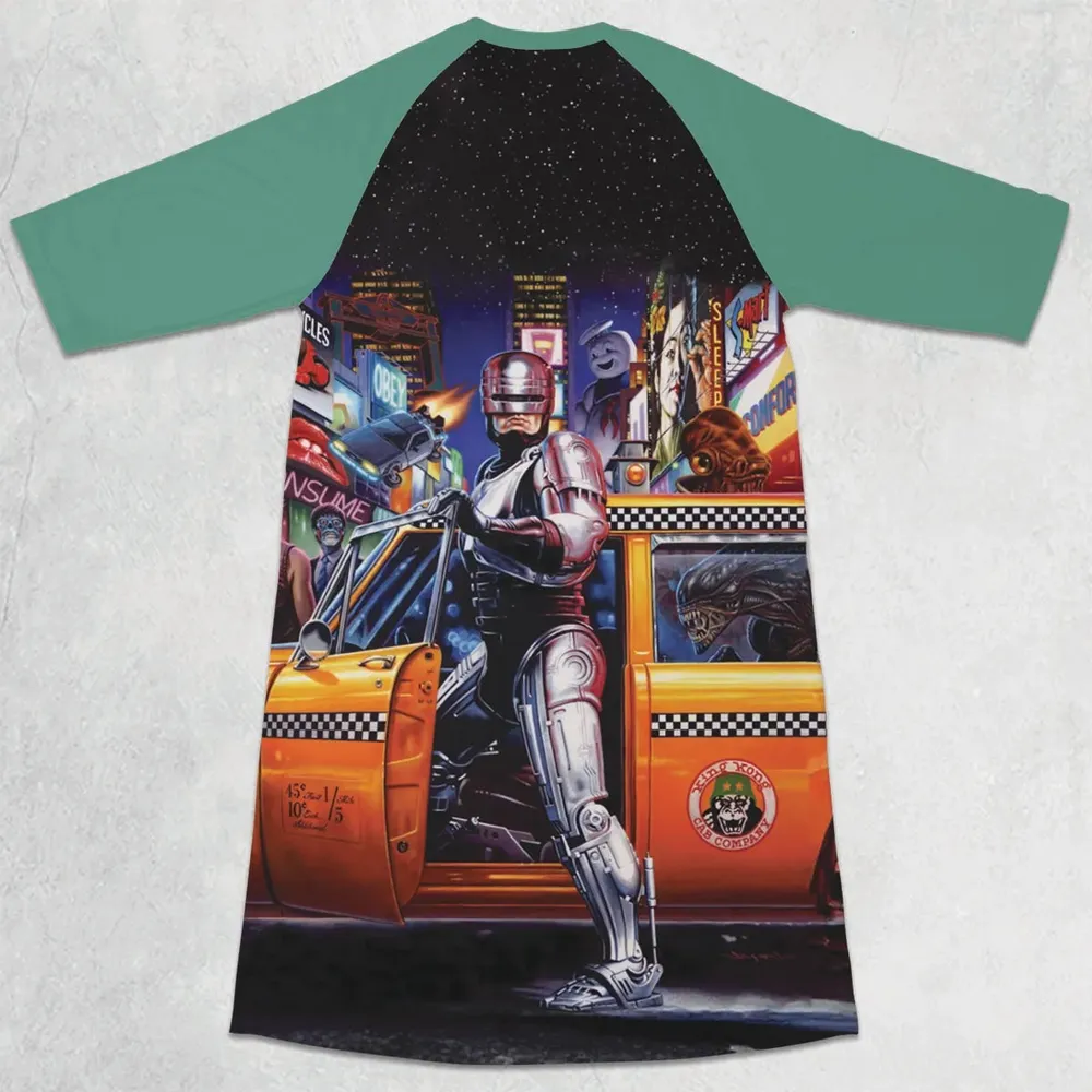 Movies Mashup 3/4 Sleeve Raglan Dress - 2