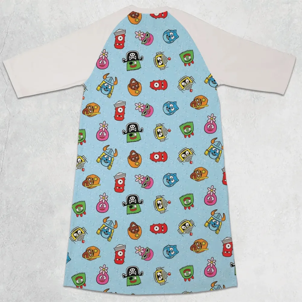 Yo Gabba Gabba Star Wars Mashup 3/4 Sleeve Raglan Dress - 2