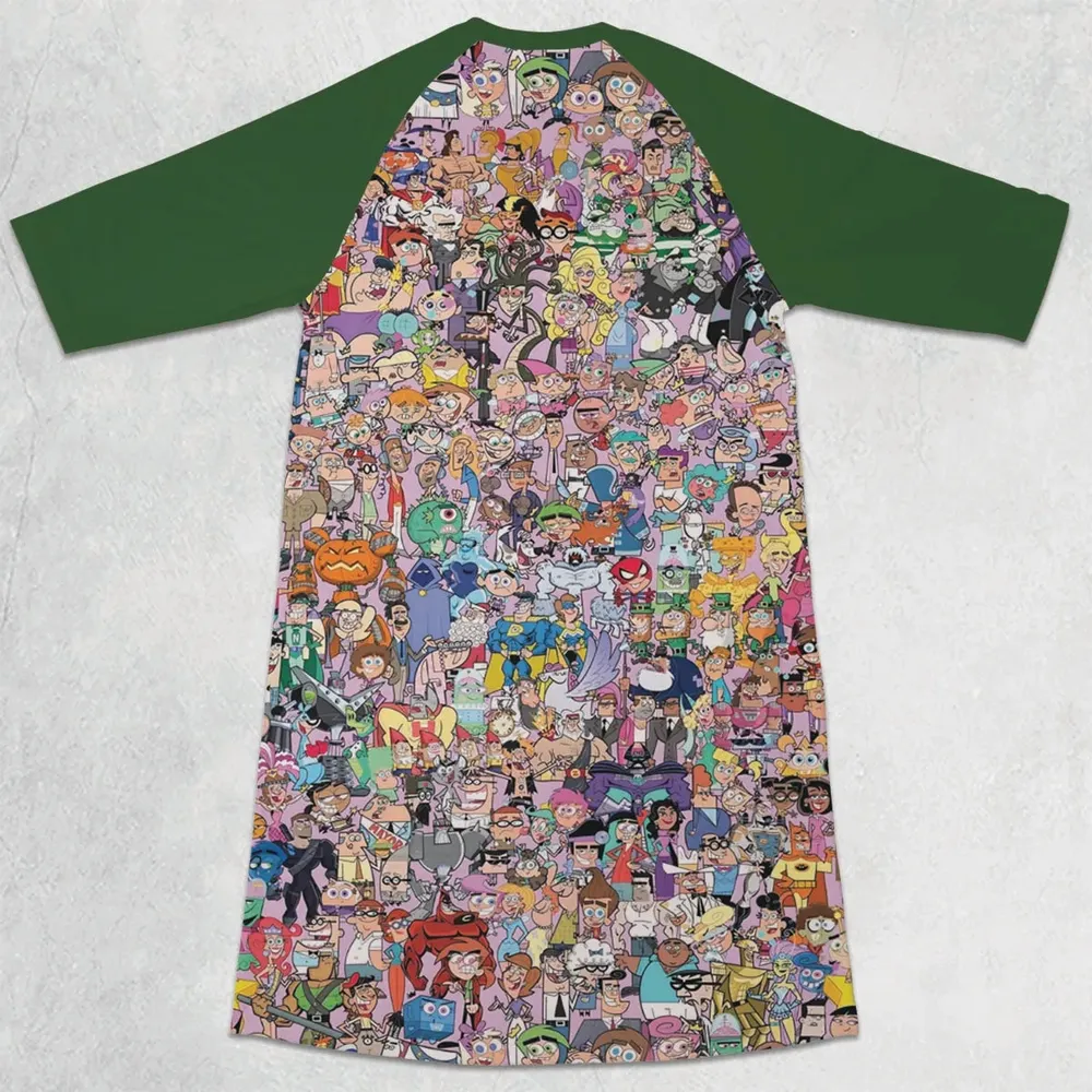 The Fairly OddParents 3/4 Sleeve Raglan Dress - 2