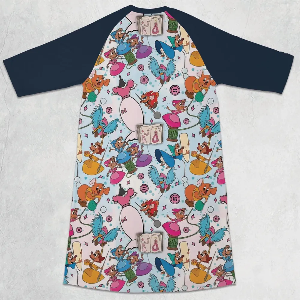 Hawaiian Shirt - N586156R 3/4 Sleeve Raglan Dress - 2