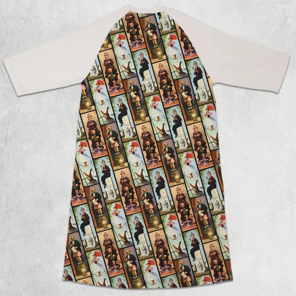 Hawaiian Shirt - VNPMTHVY 3/4 Sleeve Raglan Dress - 2