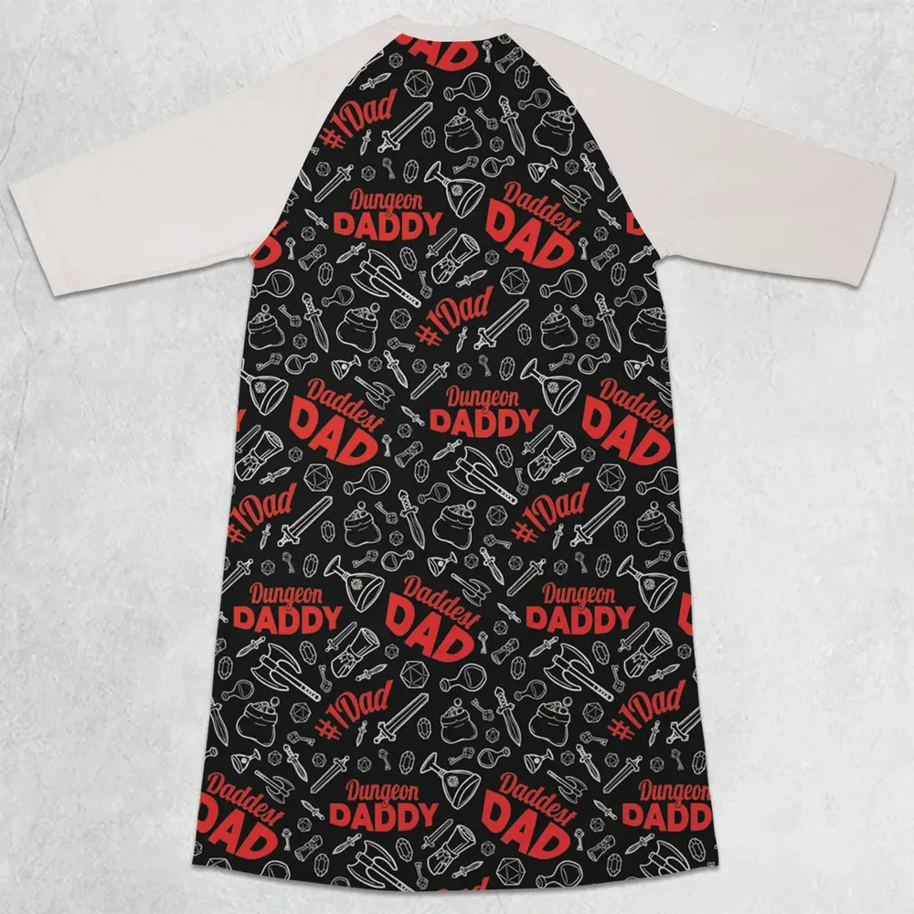 Dungeon Daddy DND 3/4 Sleeve Raglan Dress - 2