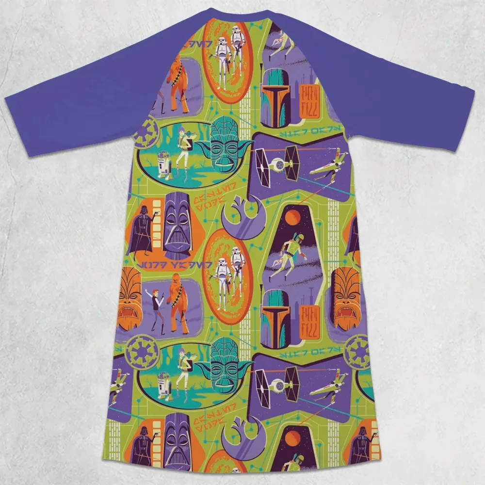 Summer Vibe Star Wars 3/4 Sleeve Raglan Dress - 2