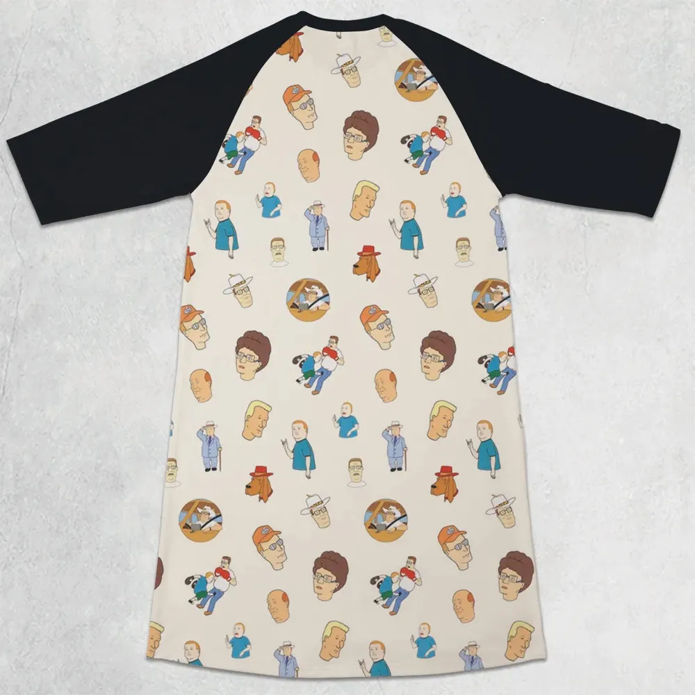 King Of The Hill Collection 3/4 Sleeve Raglan Dress - 2