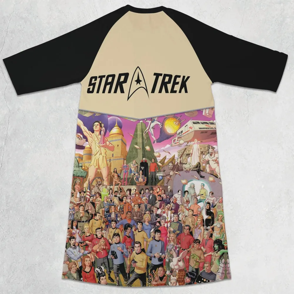 Star Trek The Original Series 3/4 Sleeve Raglan Dress - 2