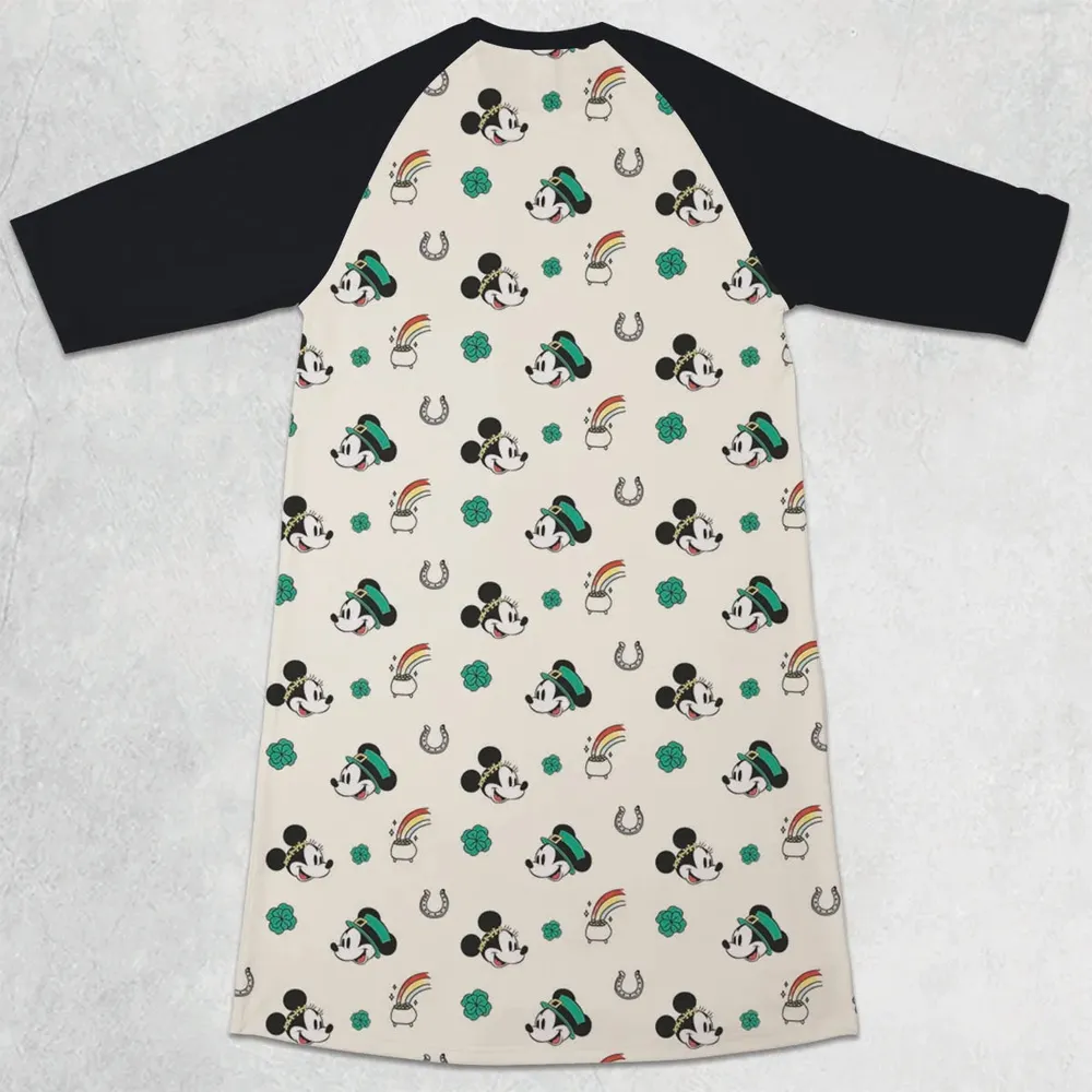 Hawaiian Shirt - P59G32LY 3/4 Sleeve Raglan Dress - 2