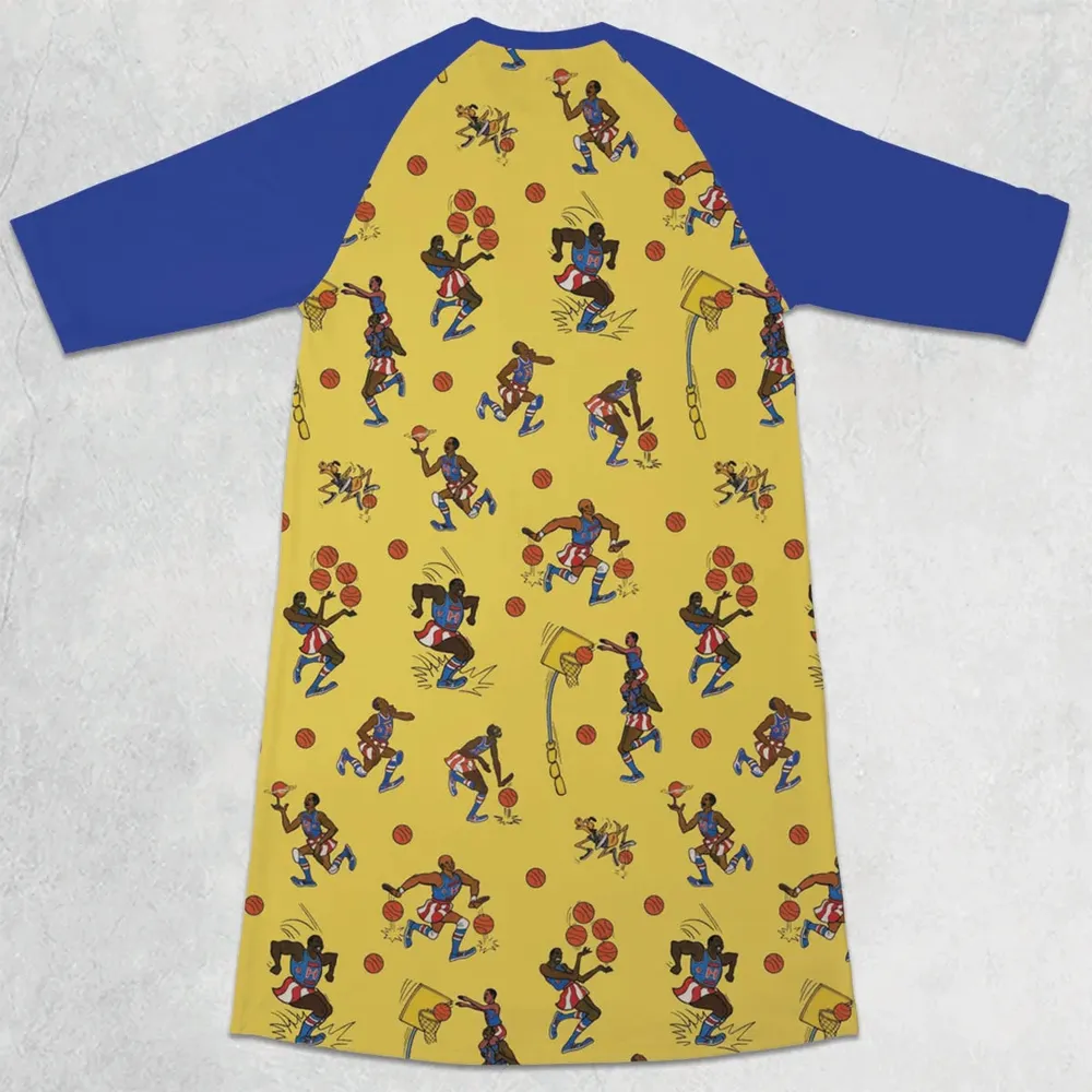 Harlem Globetrotters 3/4 Sleeve Raglan Dress - 2