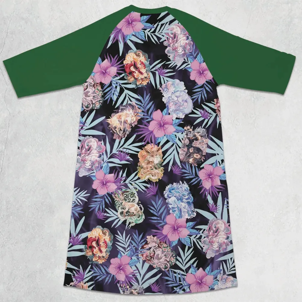 Eevee Evolutions Fancy Style 3/4 Sleeve Raglan Dress - 2
