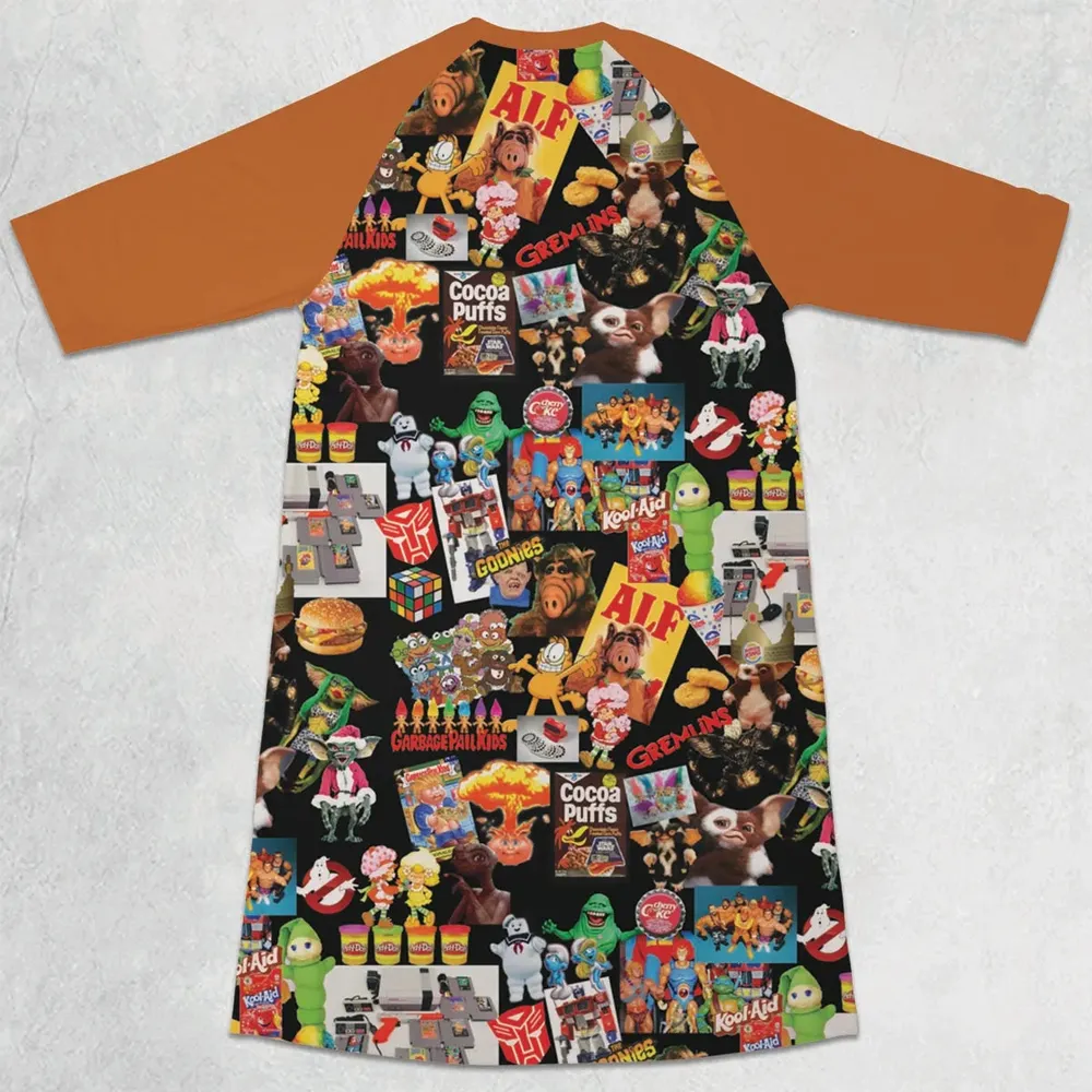 80's Kids Starter Pack 3/4 Sleeve Raglan Dress - 2