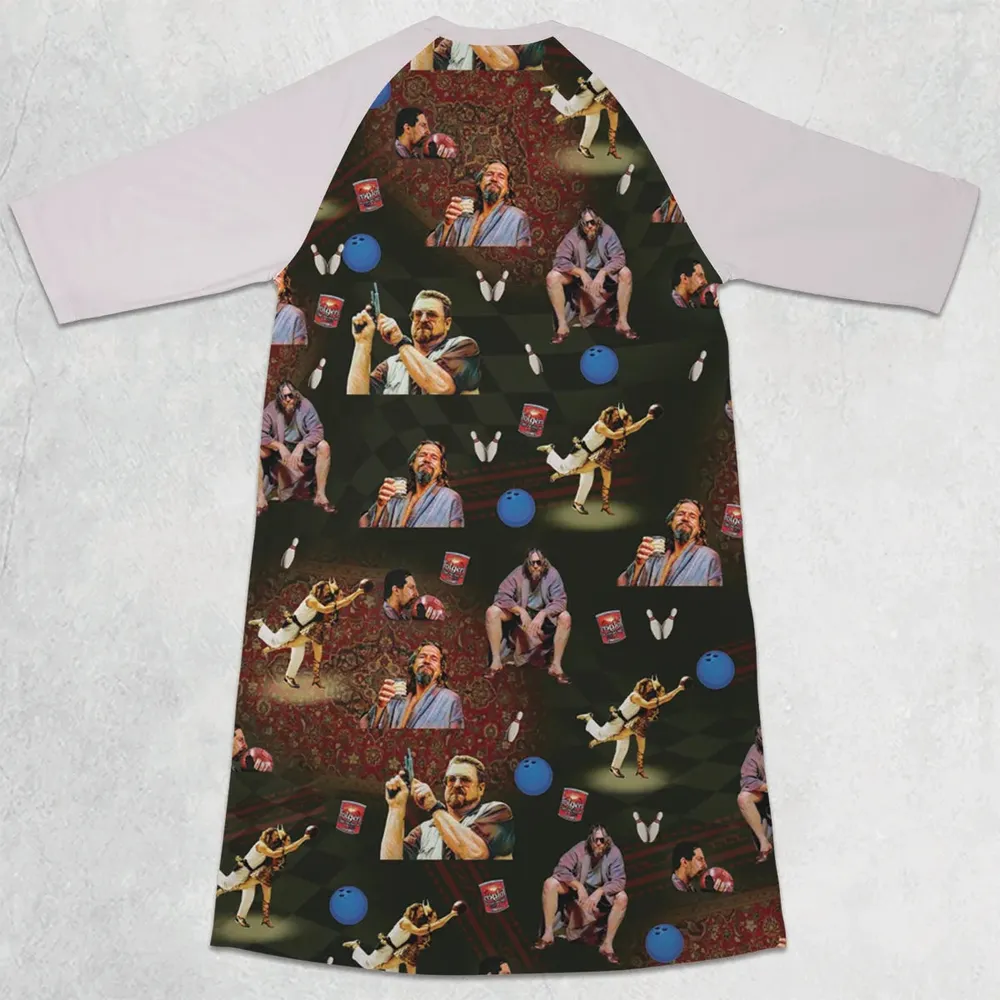 The Big Lebowski 3/4 Sleeve Raglan Dress - 2