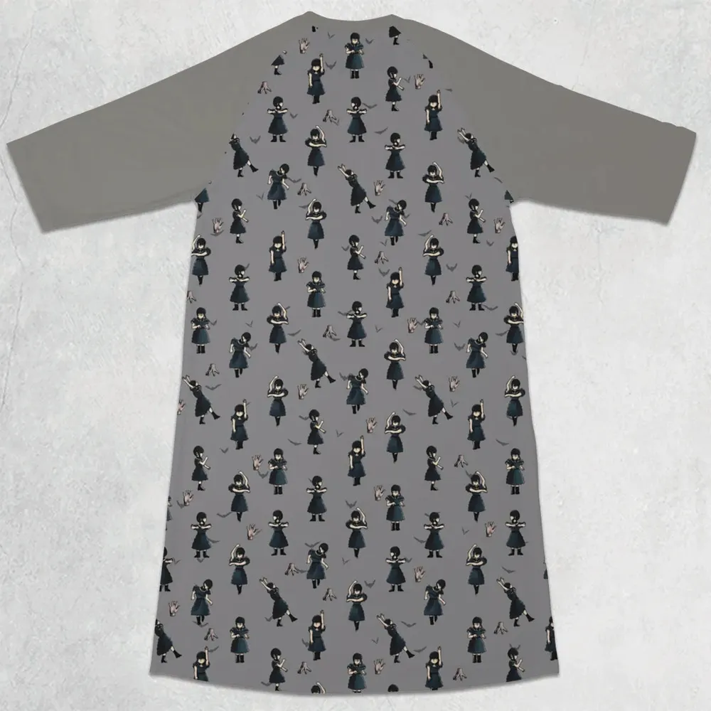 Wednesday Dance Pattern 3/4 Sleeve Raglan Dress - 2