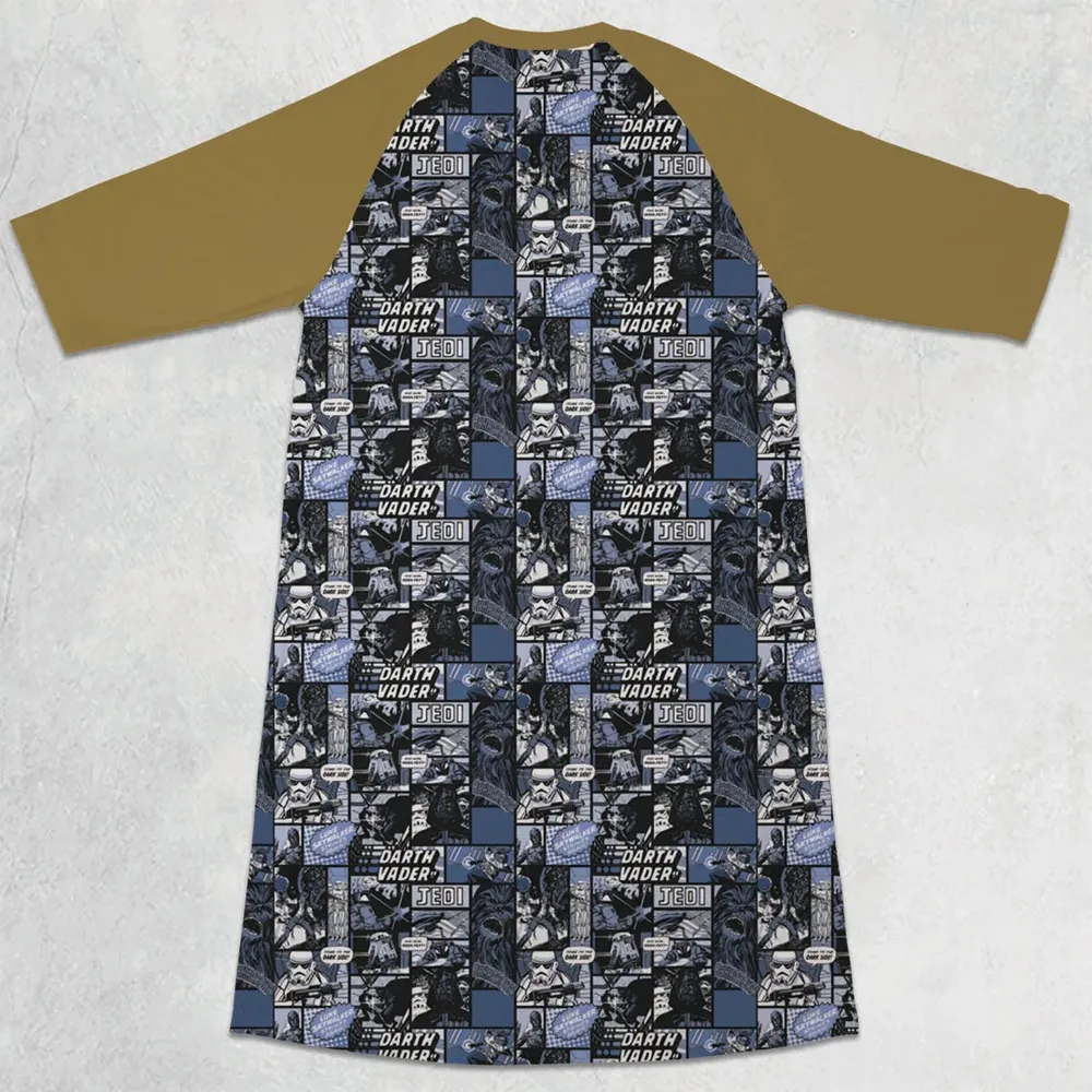 Star Wars Dark Side Comic 3/4 Sleeve Raglan Dress - 2