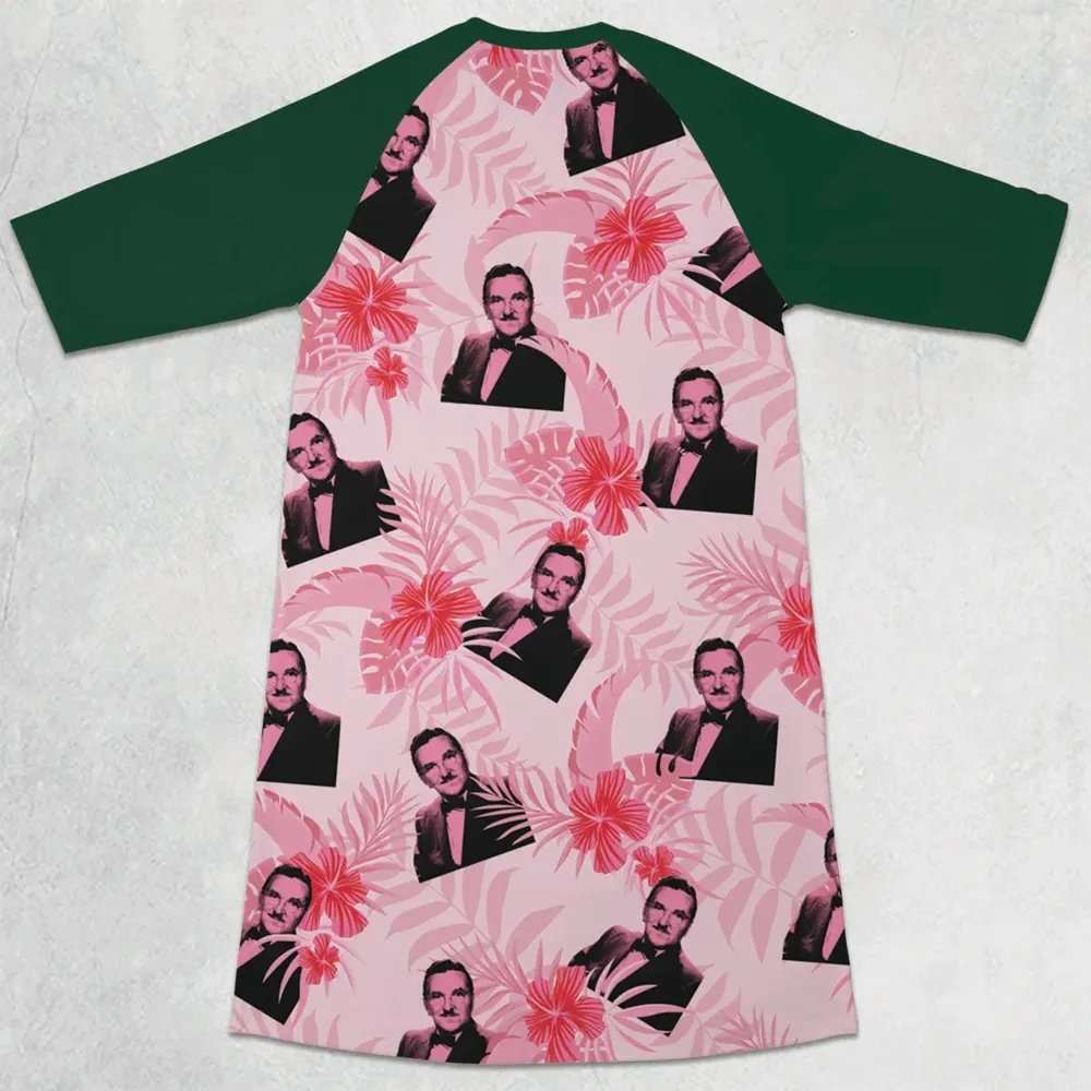 The Andy Griffith Show Pink Pattern 3/4 Sleeve Raglan Dress - 2