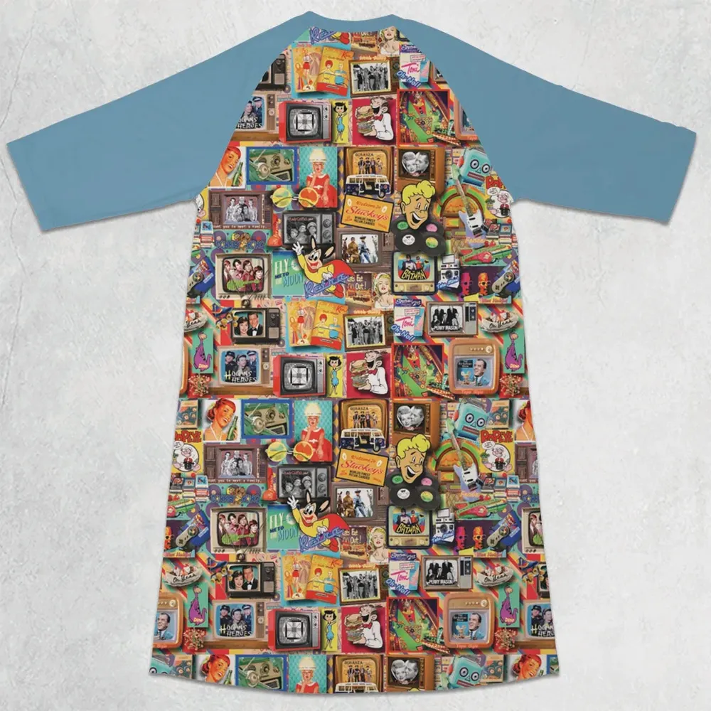 Memory Lane 3/4 Sleeve Raglan Dress - 2