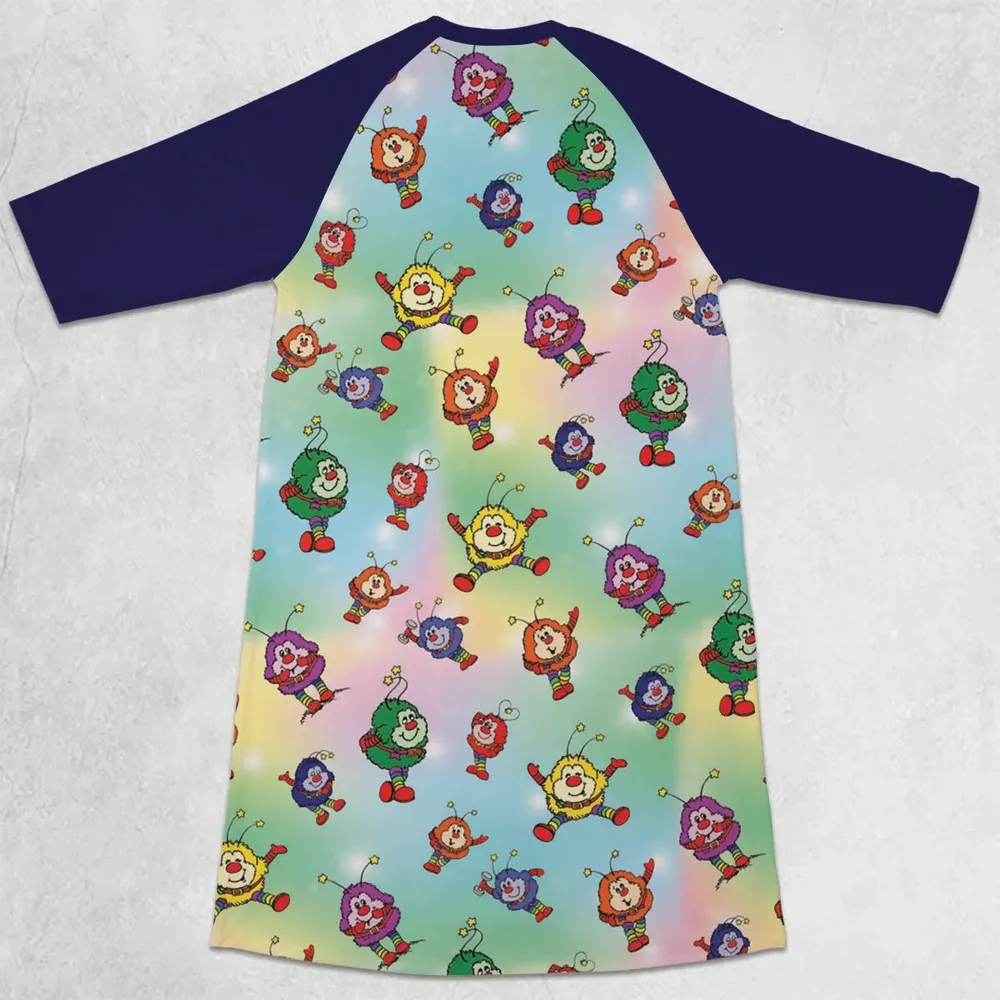 Rainbow Brite Sprites 3/4 Sleeve Raglan Dress - 2