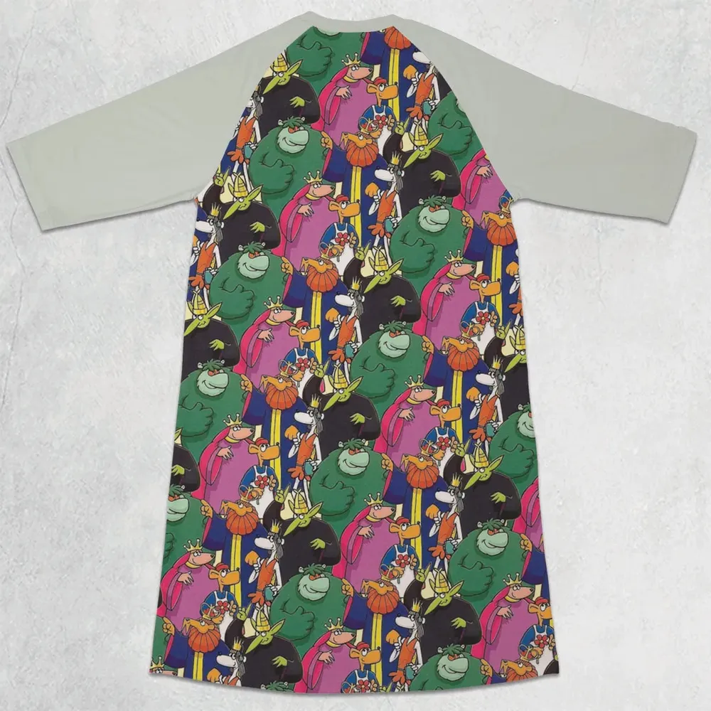 Muzzy in Gondoland 3/4 Sleeve Raglan Dress - 2
