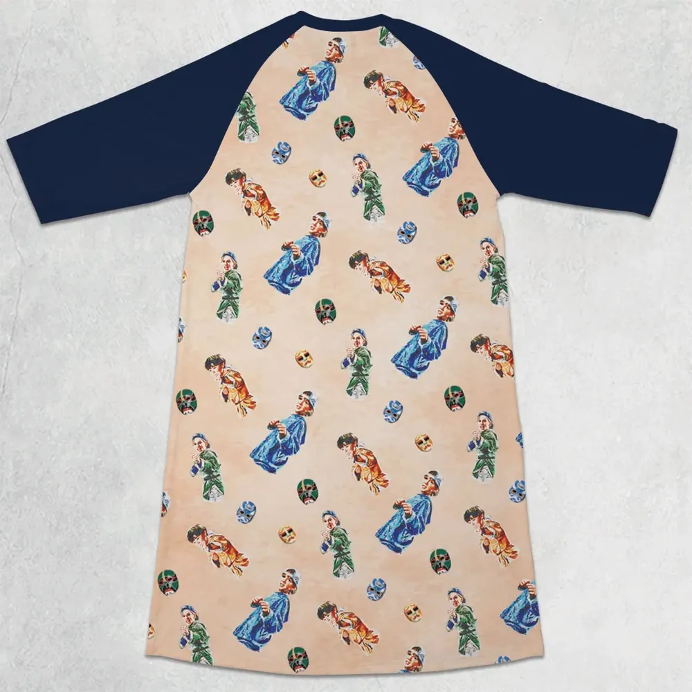 Three Brothers Samuel and Jeffey 3 Ninjas 3/4 Sleeve Raglan Dress - 2