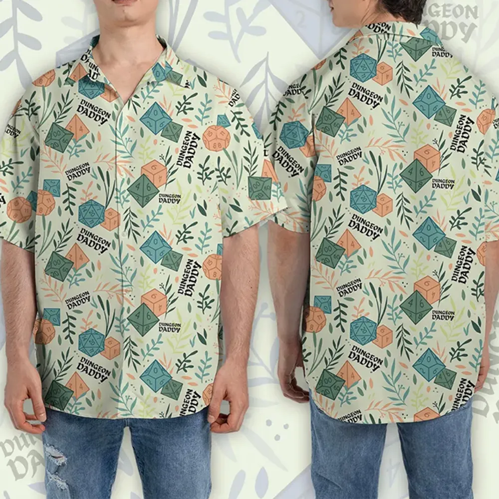 Floral Dungeon Daddy Hawaiian Shirt - 1