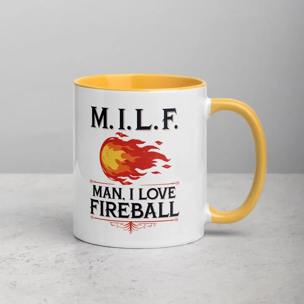 Man I Love Fireball Accent Mug - 2