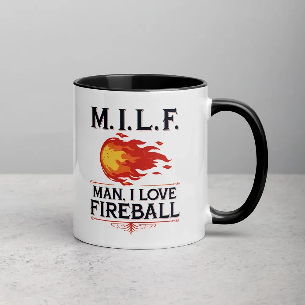 Man I Love Fireball Accent Mug - 1