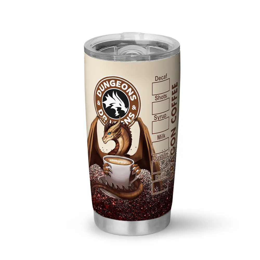 Customized Dragon Coffee Tumbler - 6
