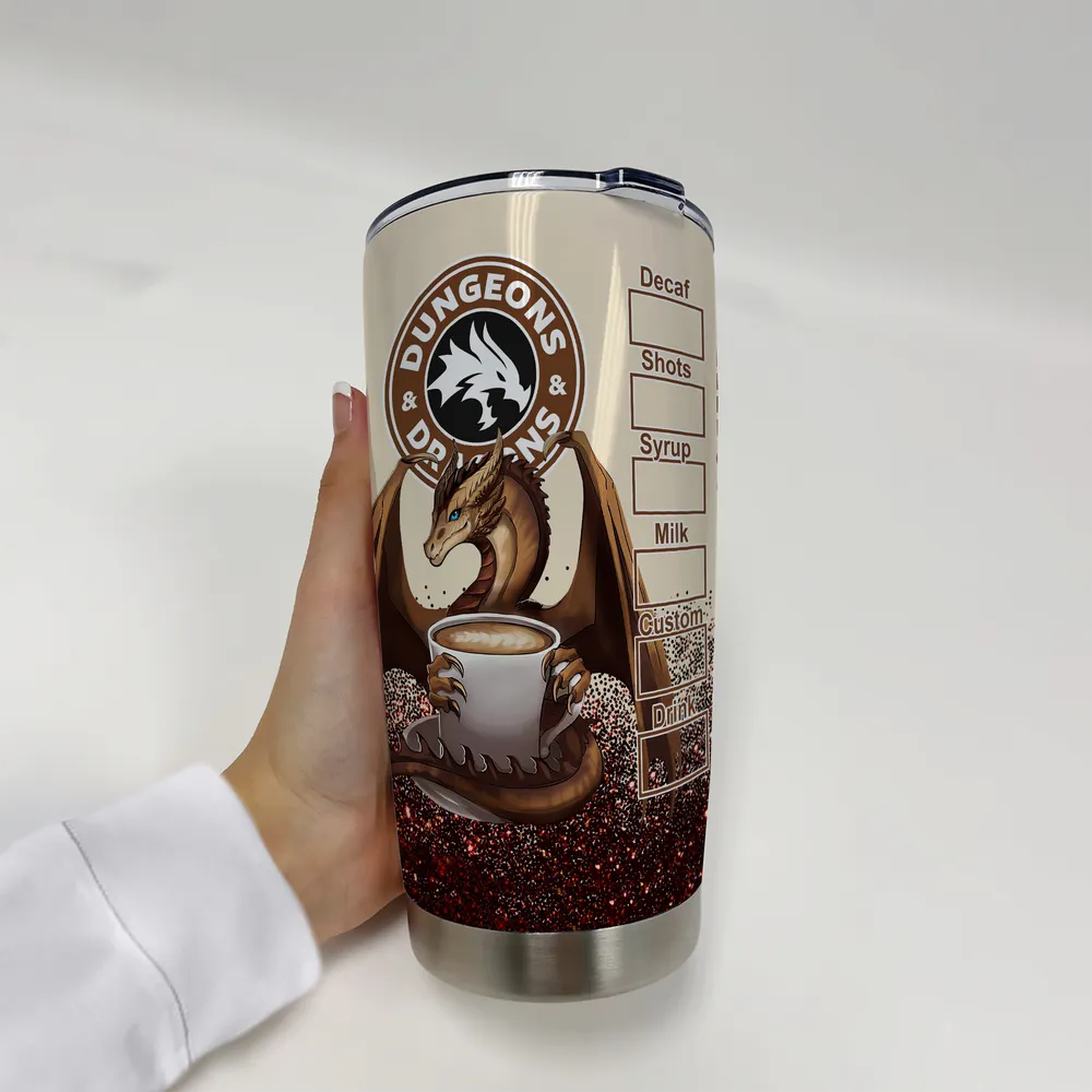Customized Dragon Coffee Tumbler - 2
