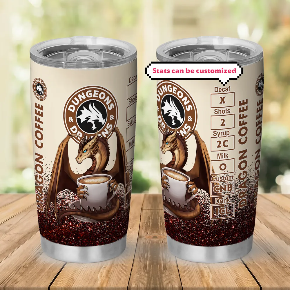 Customized Dragon Coffee Tumbler - 1