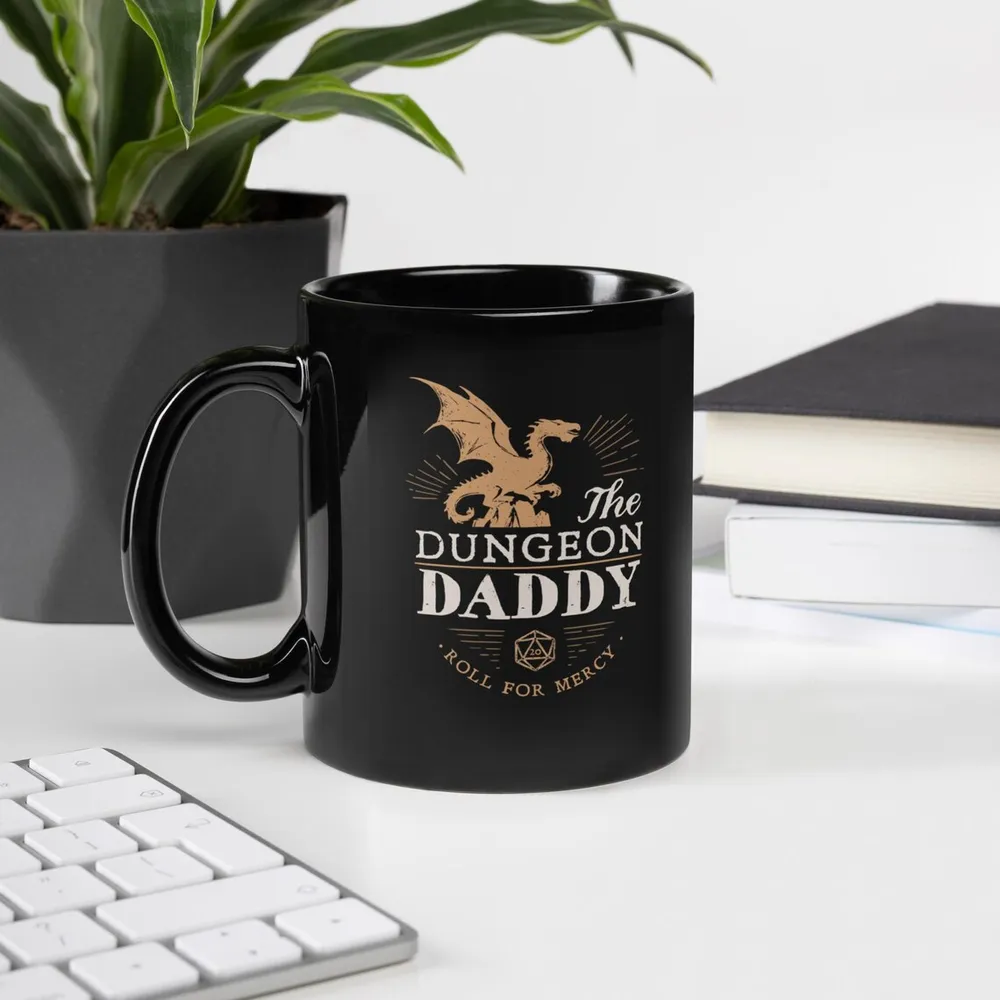 Dungeon Daddy Roll For Mercy Ceramic Mug - 1