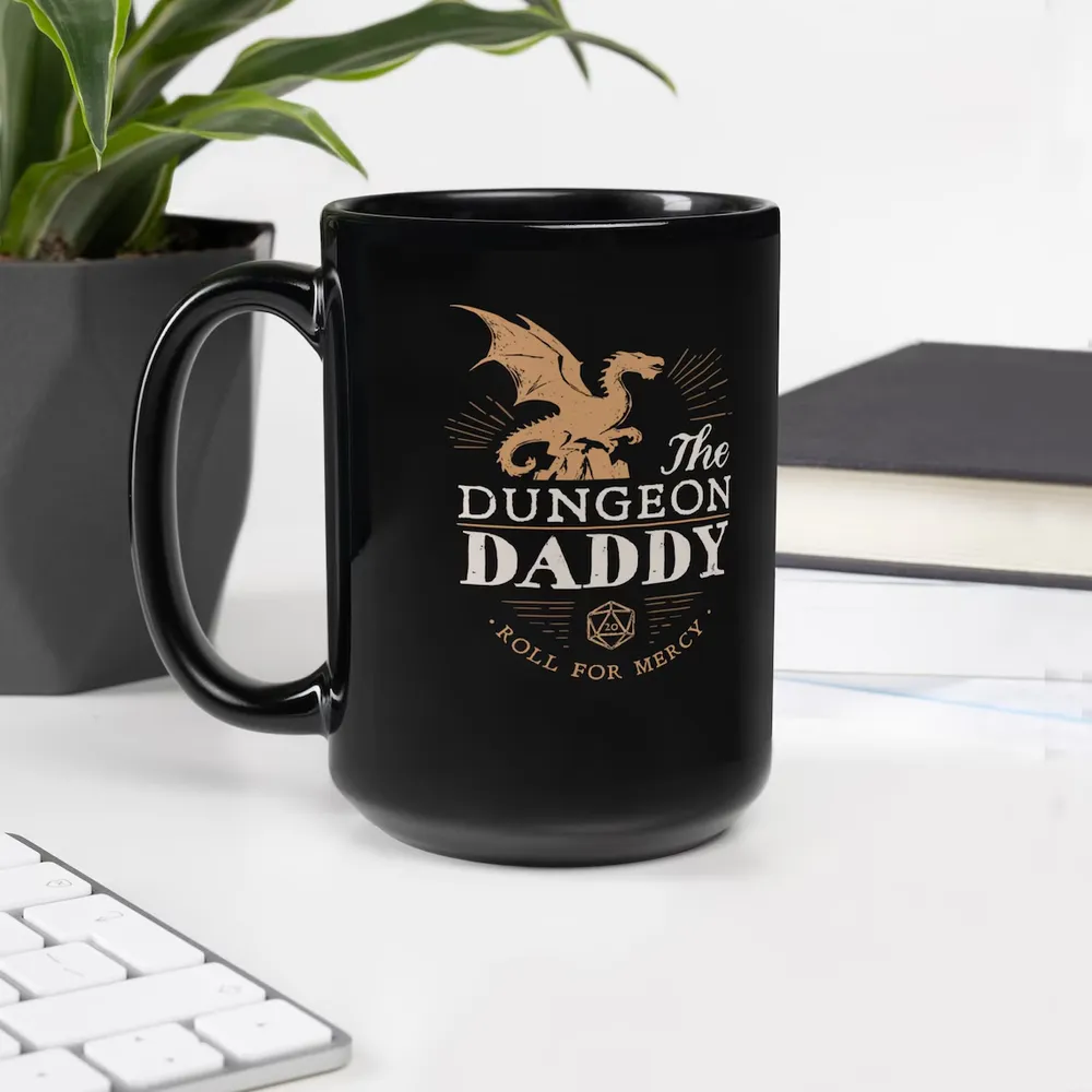 Dungeon Daddy Roll For Mercy Ceramic Mug - 3