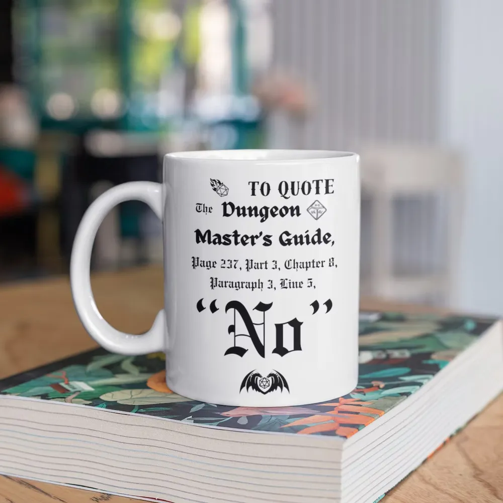 DnD To Quote The DM's Guide Mug - 1