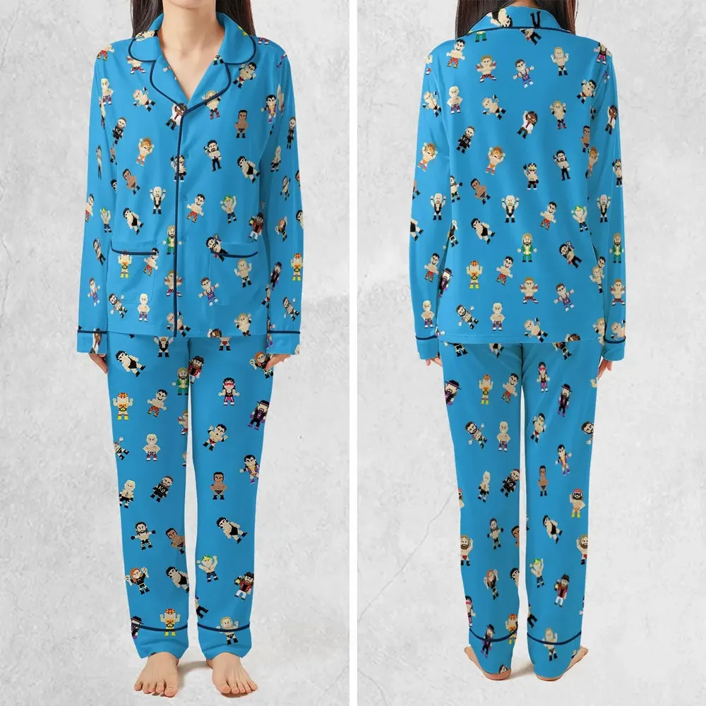 8-Bit Wrestlers Pajamas Set - 2