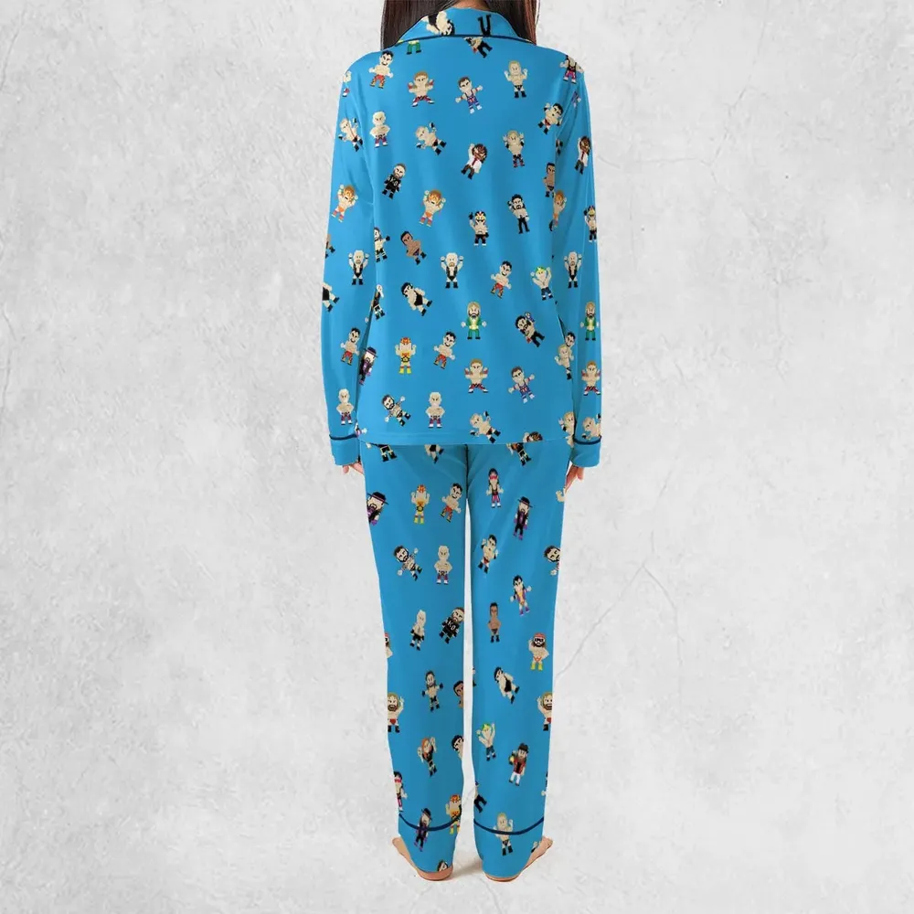 8-Bit Wrestlers Pajamas Set - 4