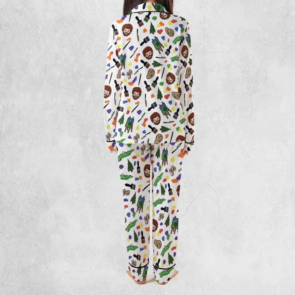 Joy Of Painting Bob Ross Pajamas Set - 4