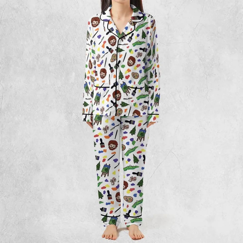 Joy Of Painting Bob Ross Pajamas Set - 3