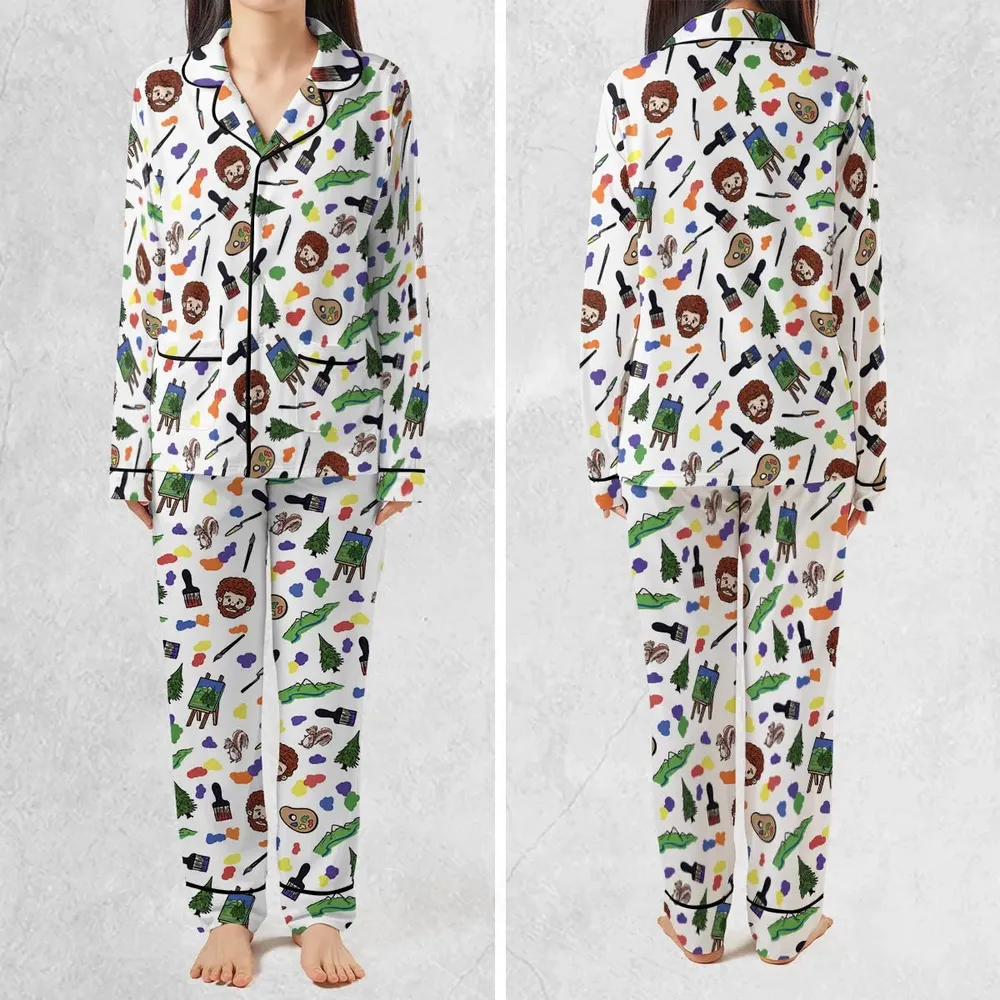 Joy Of Painting Bob Ross Pajamas Set - 2