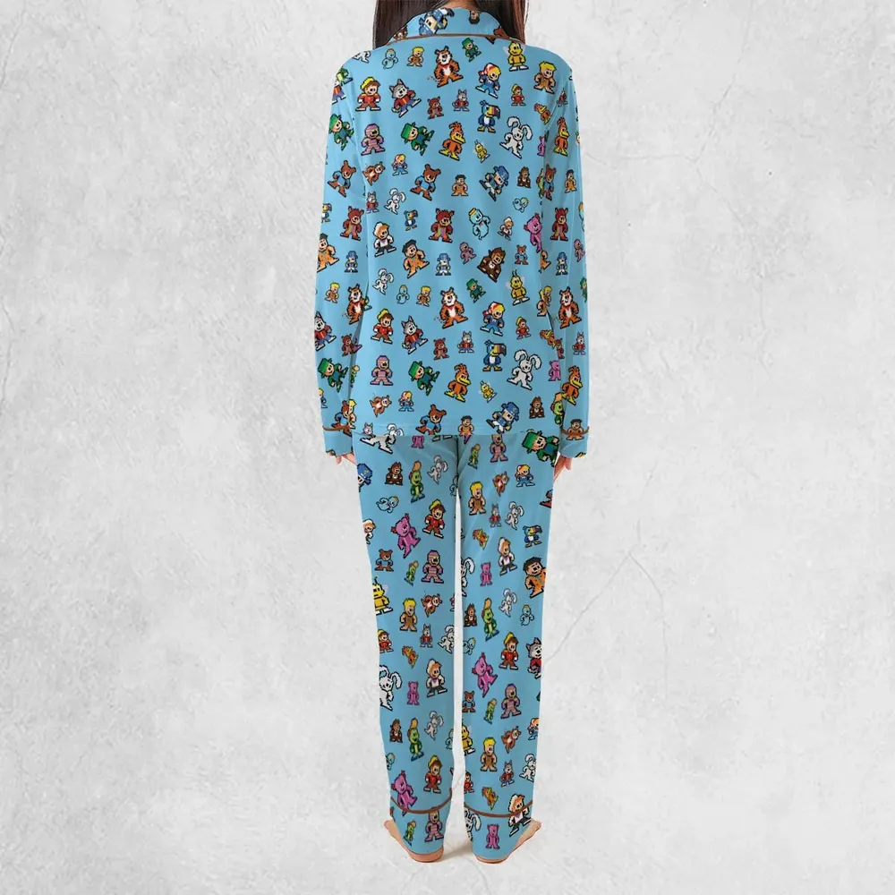 8-bit Breakfast Cereal Icons Pajamas Set - 4