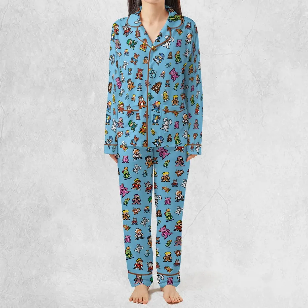 8-bit Breakfast Cereal Icons Pajamas Set - 3