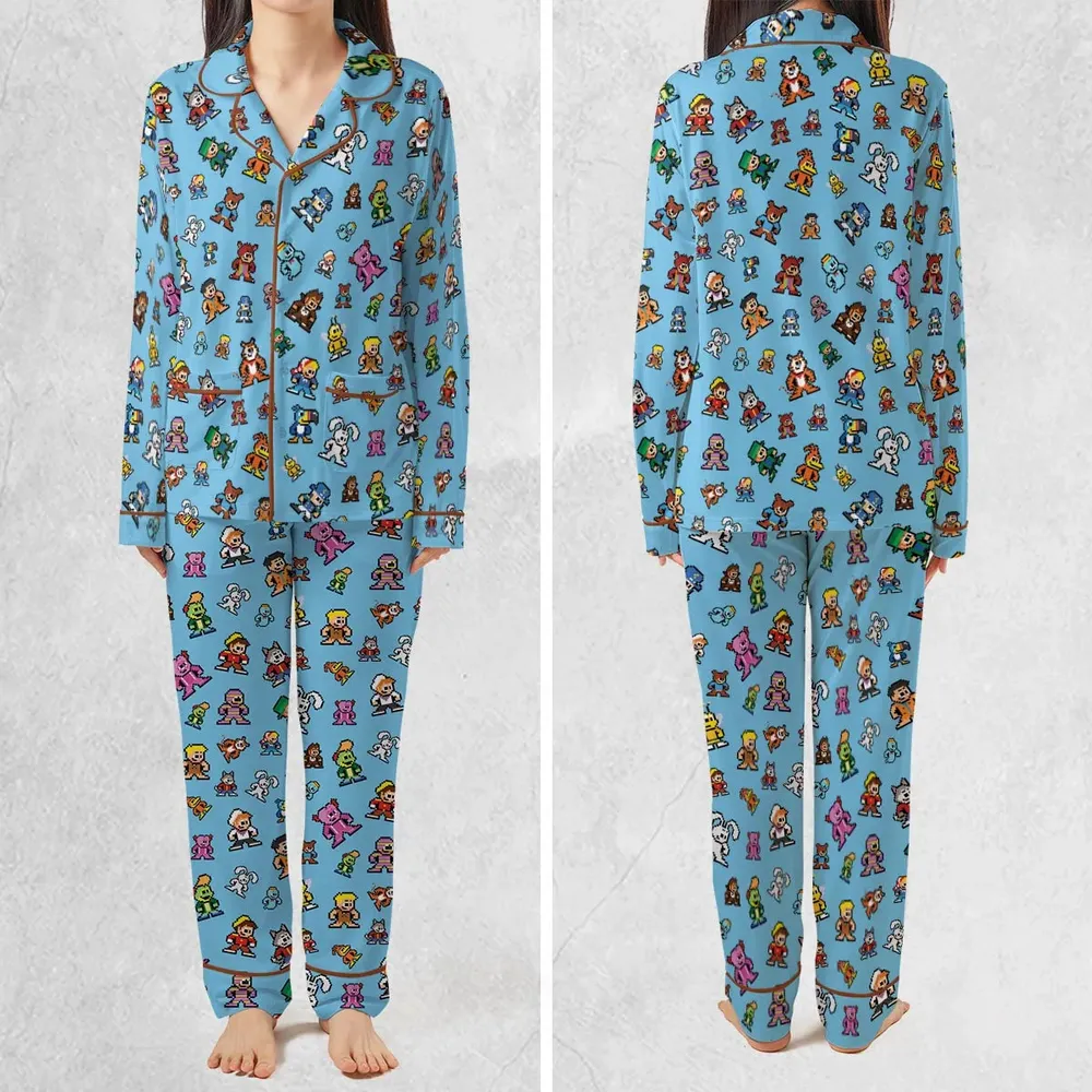 8-bit Breakfast Cereal Icons Pajamas Set - 2