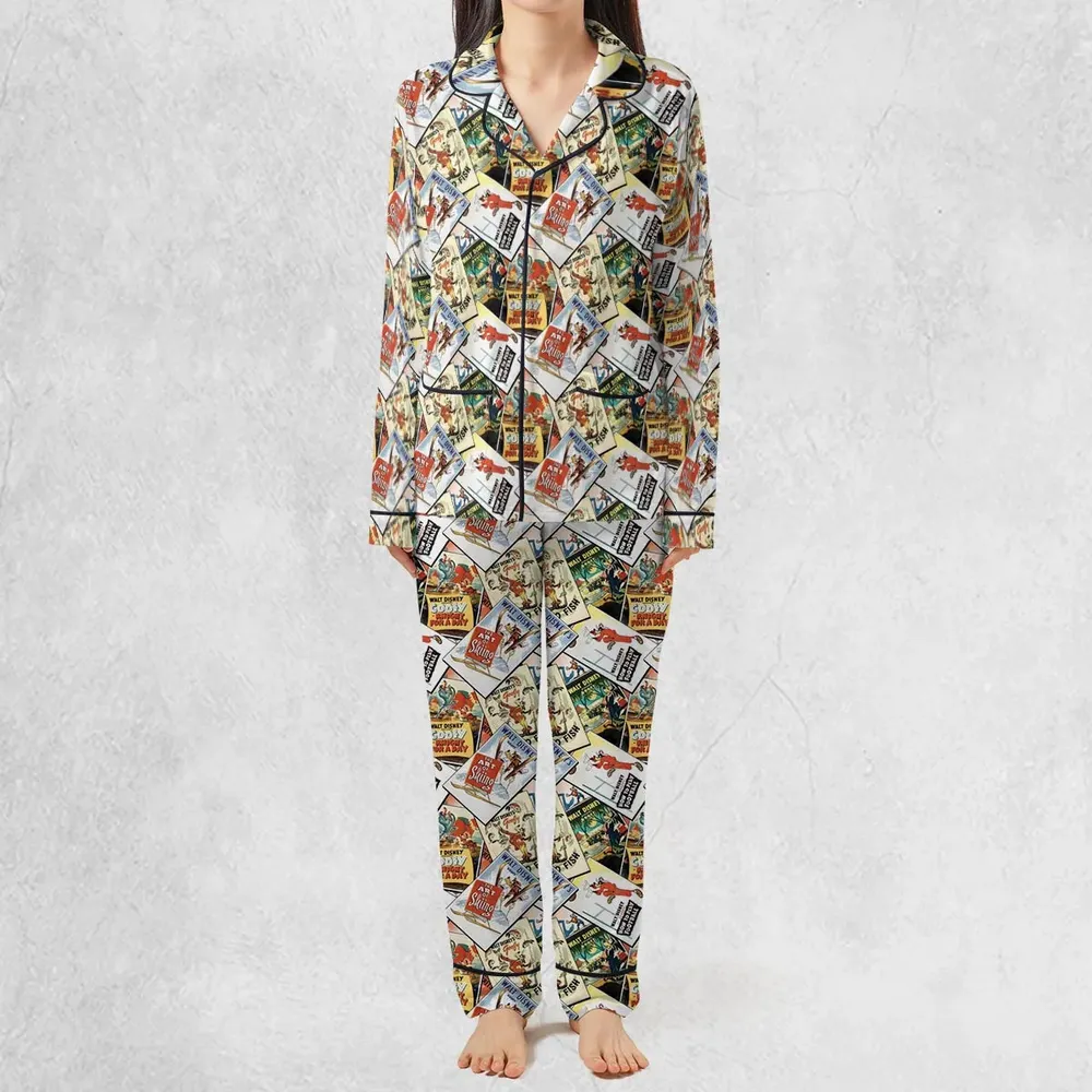 Goofy Vintage Posters Pajamas Set - 3