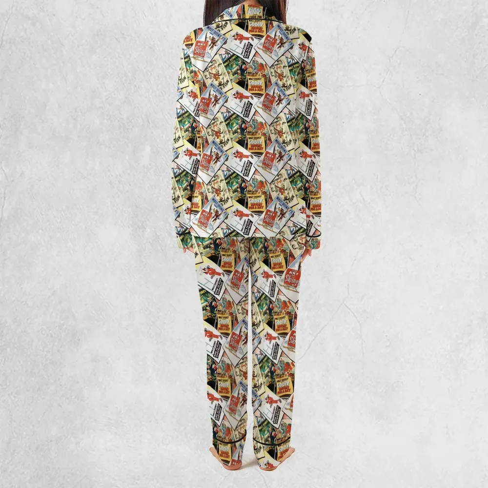 Goofy Vintage Posters Pajamas Set - 4
