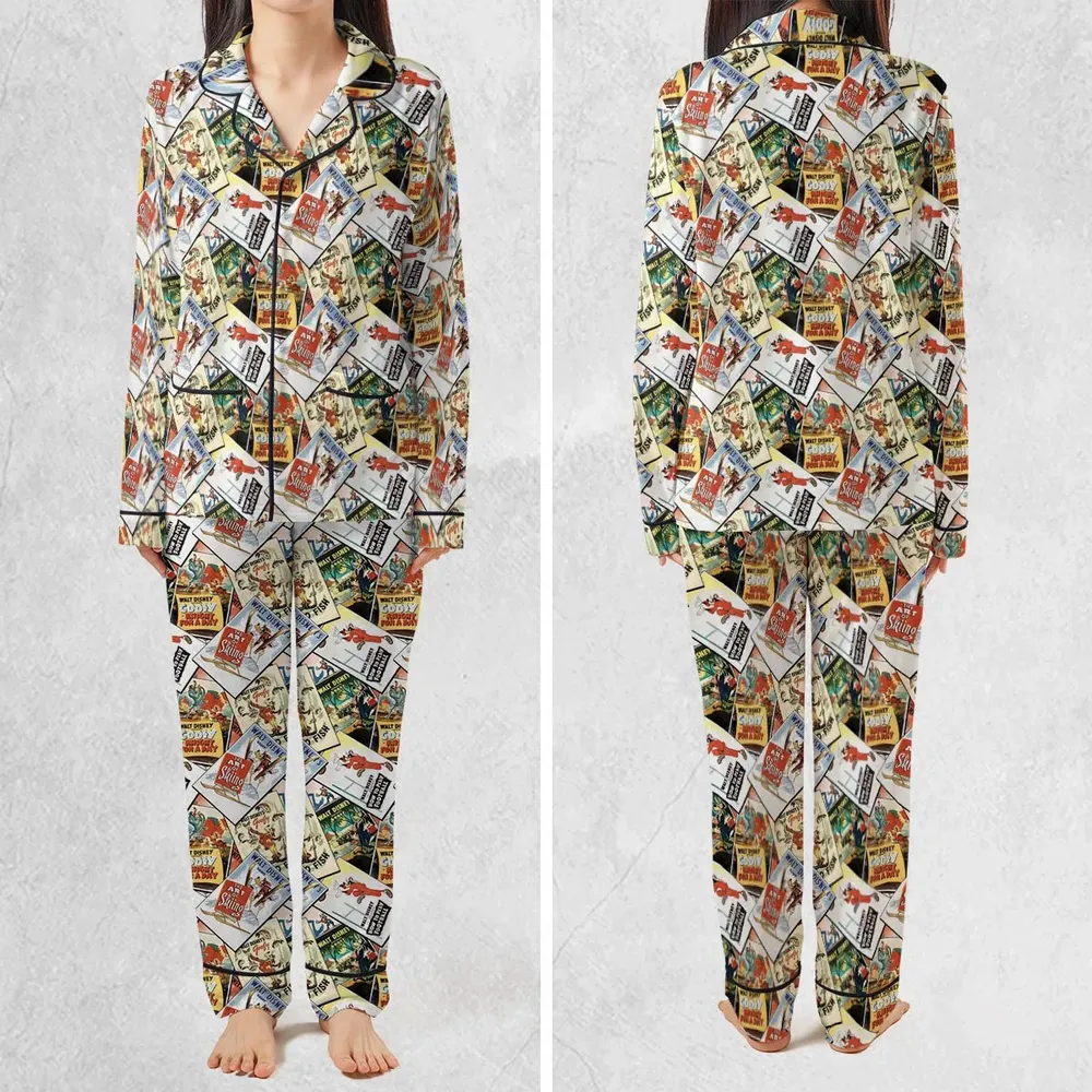 Goofy Vintage Posters Pajamas Set - 2
