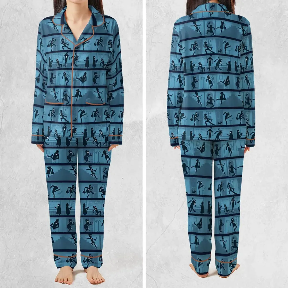 Walking In The Darkness Silly Walks Pajamas Set - 2