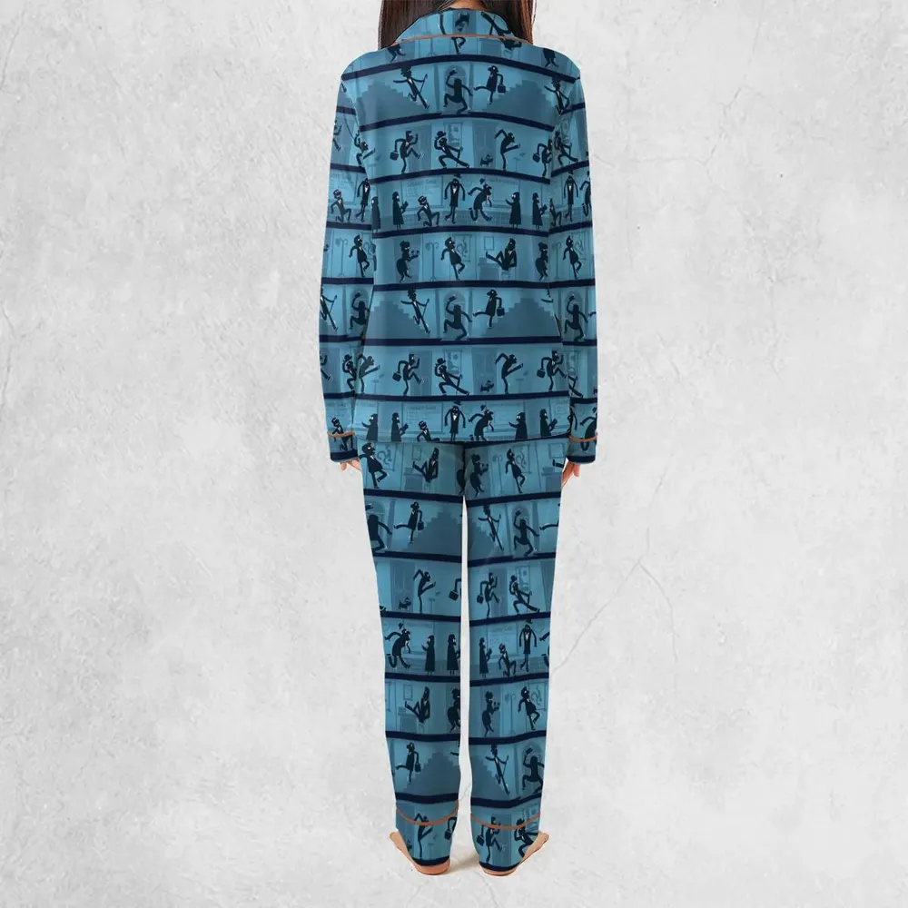 Walking In The Darkness Silly Walks Pajamas Set - 4