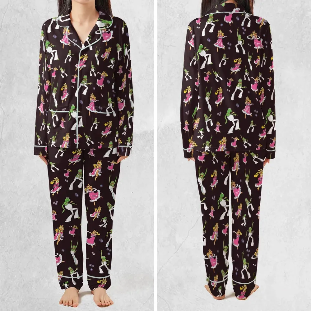 Disco Couple Kermit And Piggy The Muppet Show Pajamas Set - 2