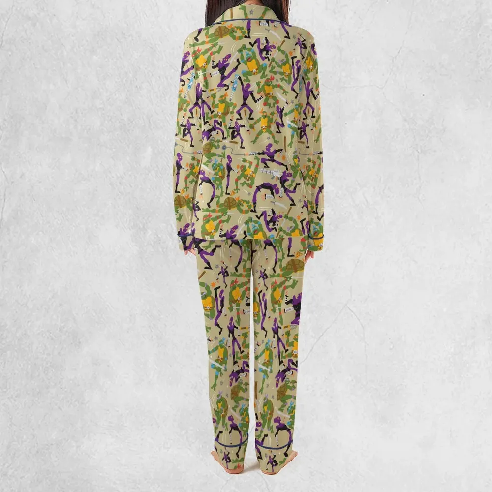 Green and Purple Battle TMNT Pajamas Set - 4