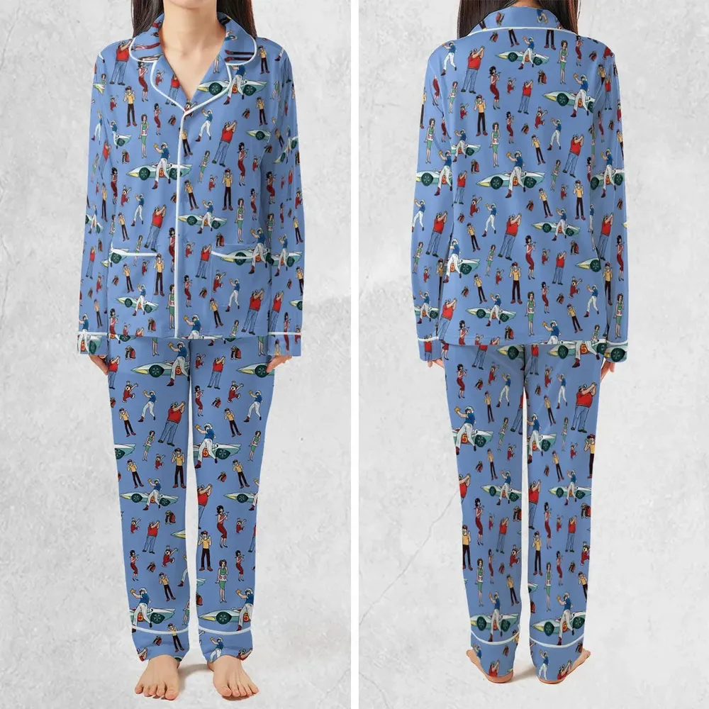 Speed Racer Characters Pattern Pajamas Set - 2