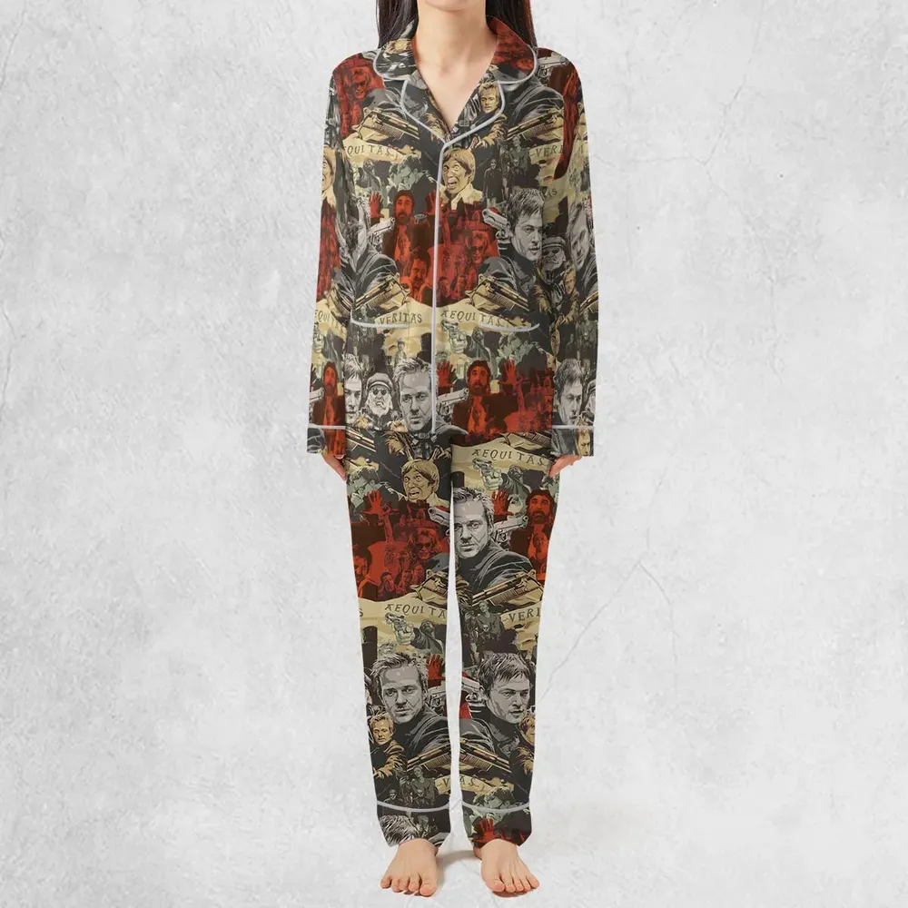Retro 90s Action Film The Boondock Saints Pajamas Set - 3