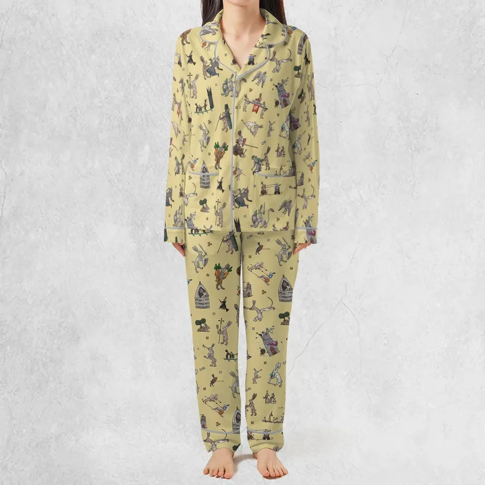 Killer Rabbit The Medieval Marginalia Pajamas Set - 3