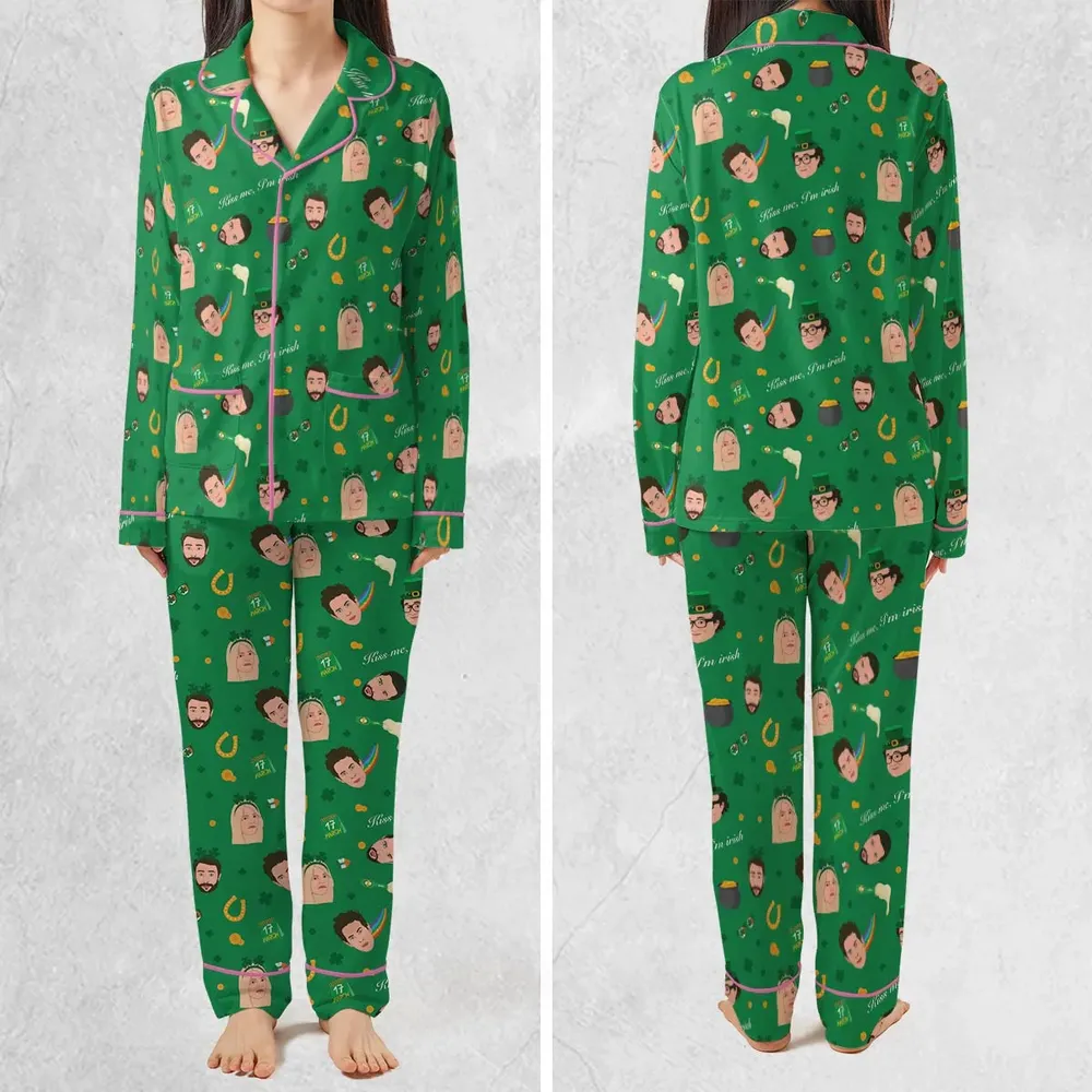 Kiss Me I'm Irish It's Always Sunny in Philadelphia Pajamas Set - 2
