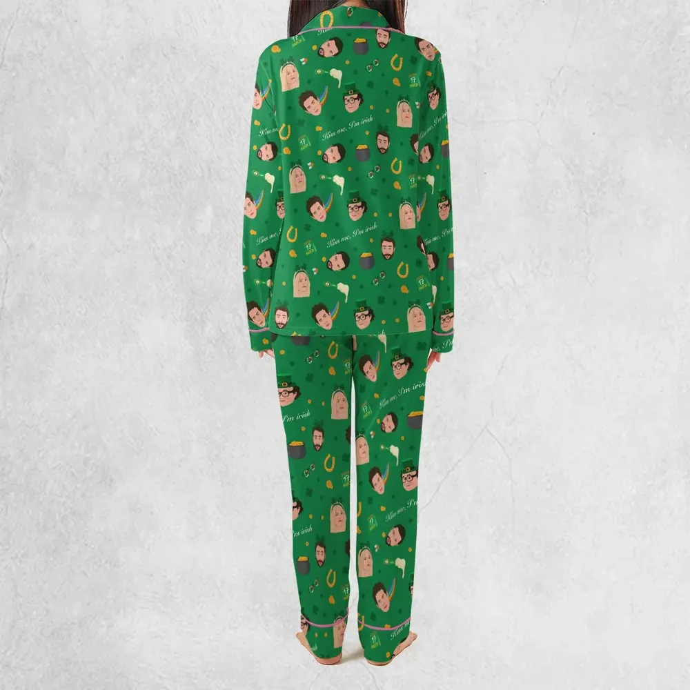 Kiss Me I'm Irish It's Always Sunny in Philadelphia Pajamas Set - 4
